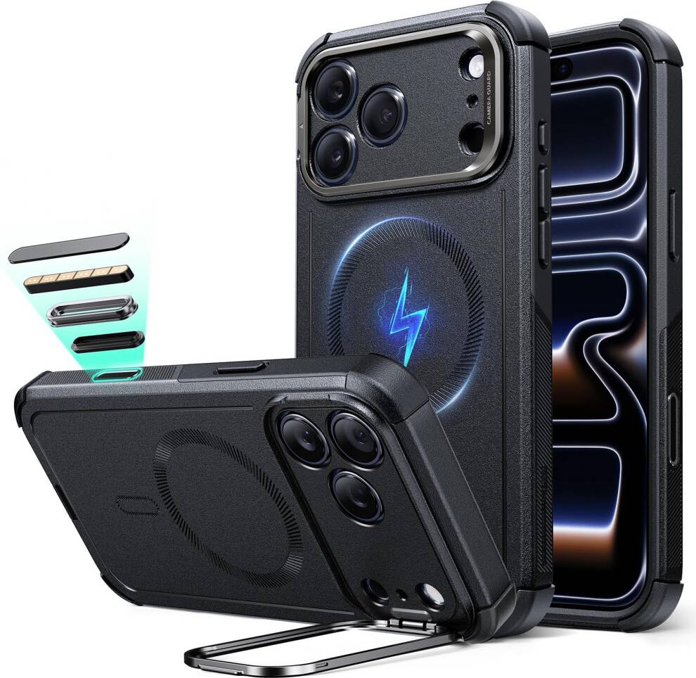 Iphone 17 pro max cases with stand ESR iPhone 17 Pro Max Rugged Case