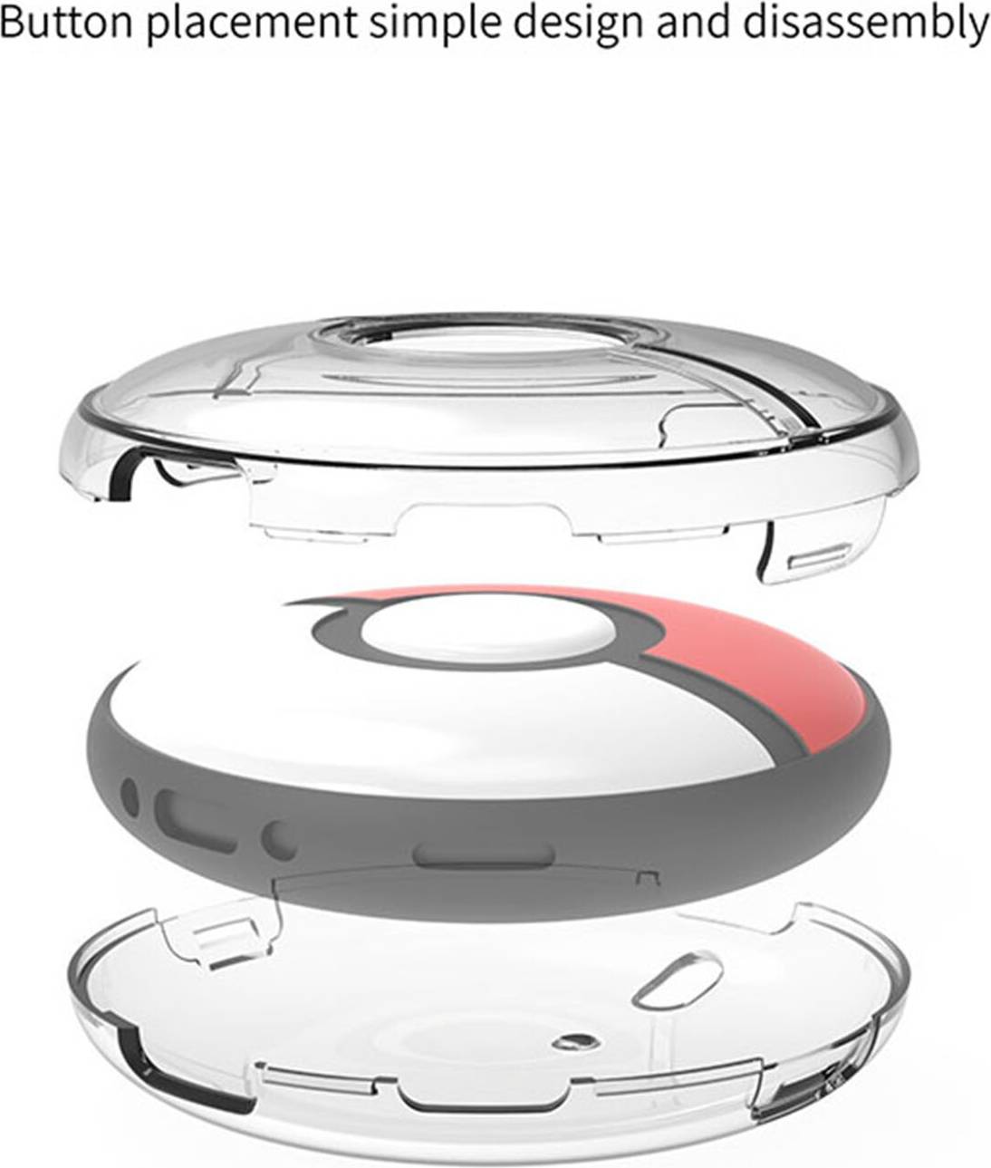 Pokémon Go Plus Crystal Clear Pc Shell Case