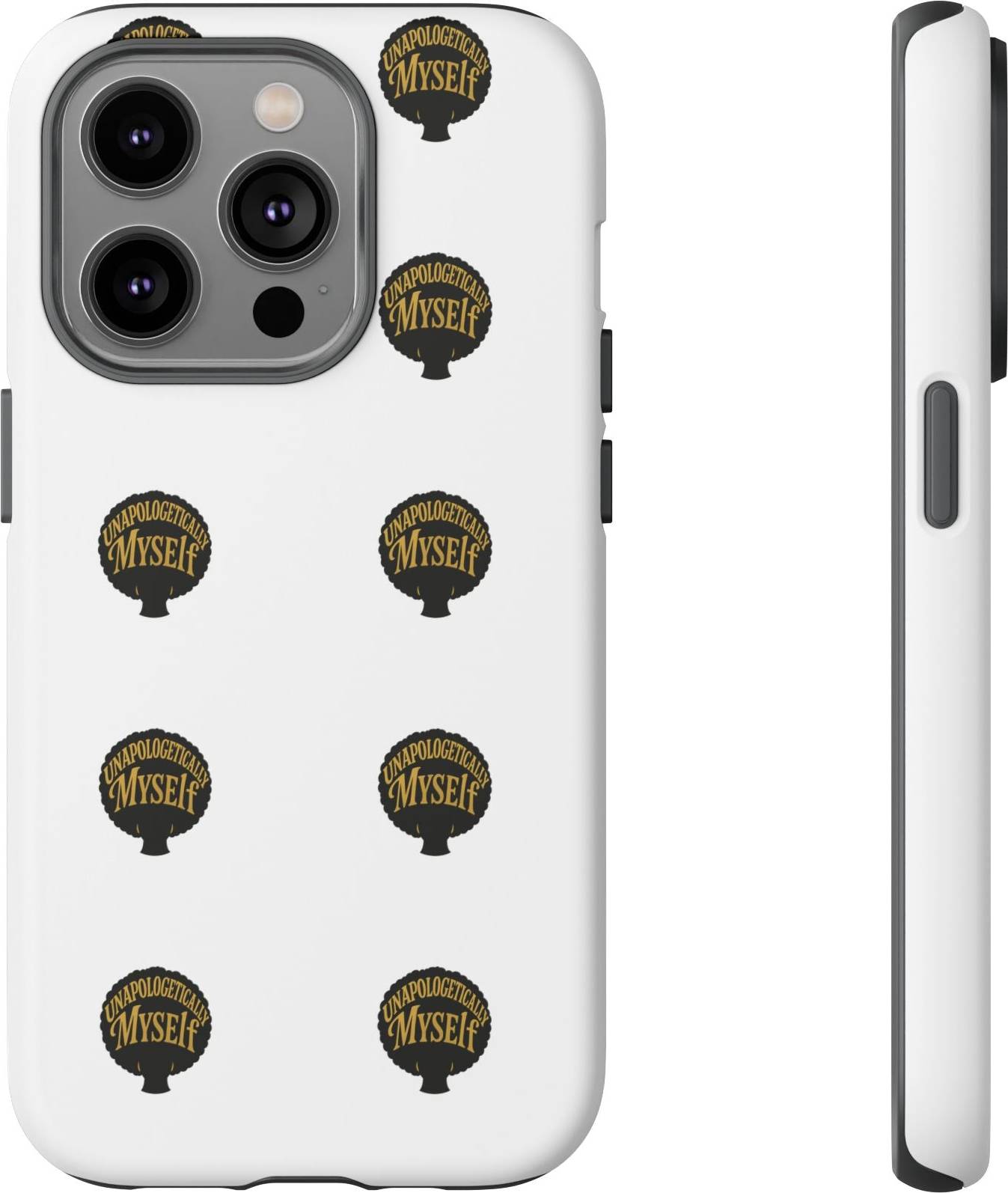 Printify Retro Myself Badge Pattern Phone Case
