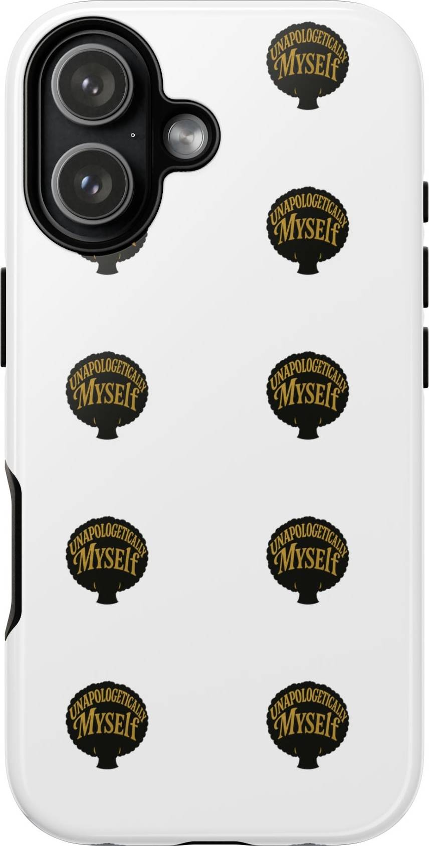 Retro Myself Badge Pattern Phone Case
