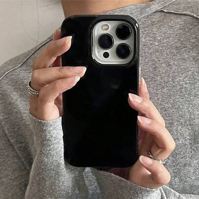 Shein Minimalist Solid Color Basic Phone Case
