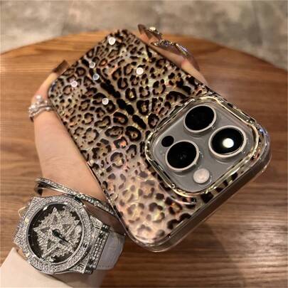 Shein Luxury Leopard Shell Texture Phone Case