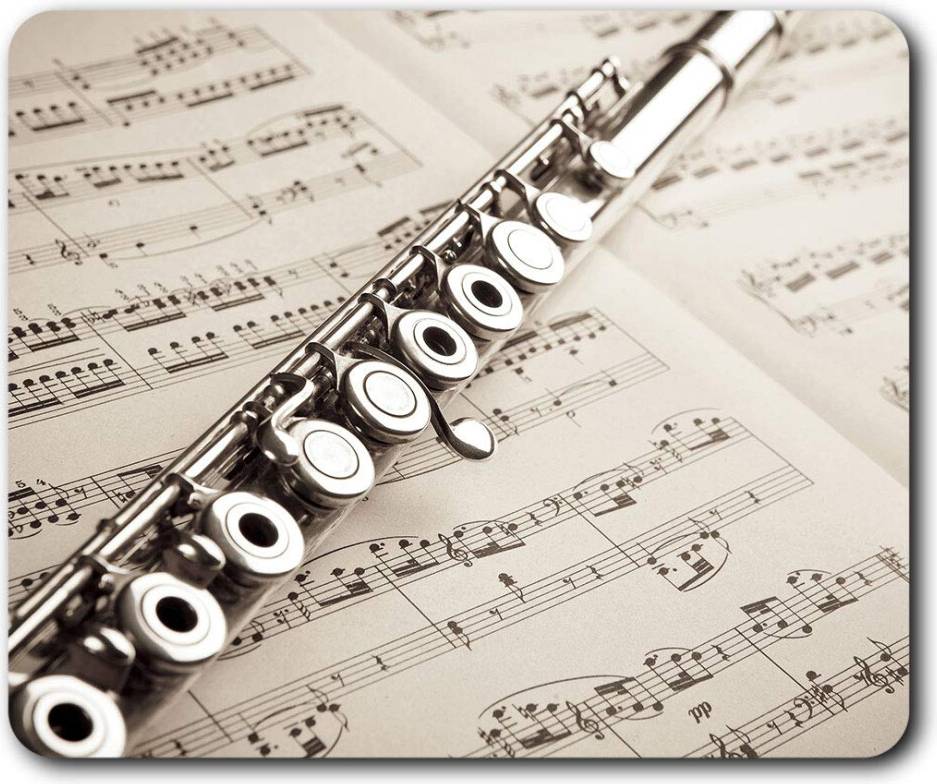 Destination Vinyl Flute Instrument Music Mouse Mat