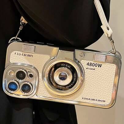 Shein 3D Camera Texture Case With Hand Strap