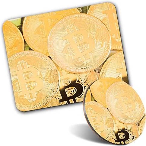 Destination Vinyl Rectangle Mouse Mat Round Coaster Set