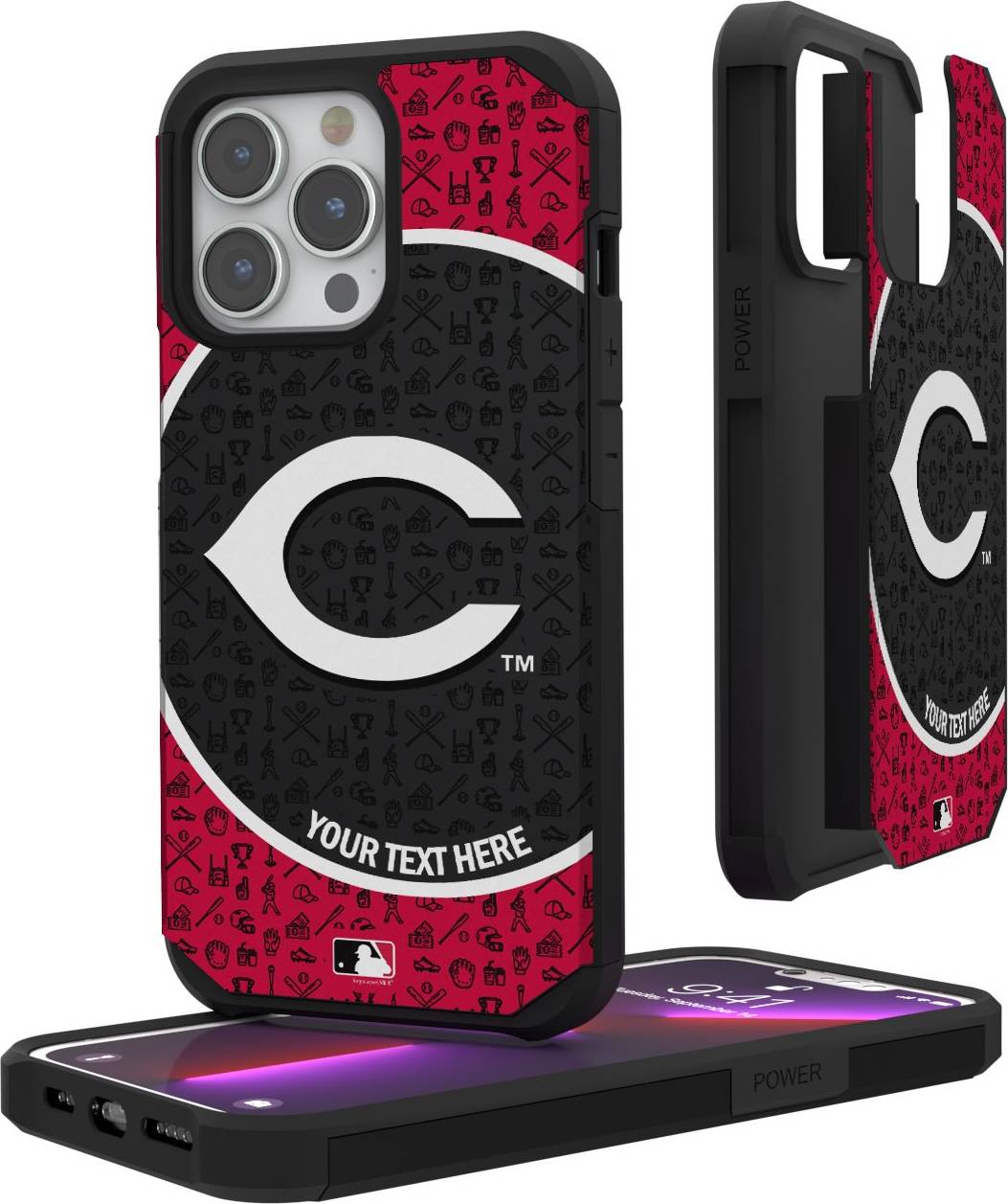 Keyscaper Cincinnati Reds iPhone Circle Design Case
