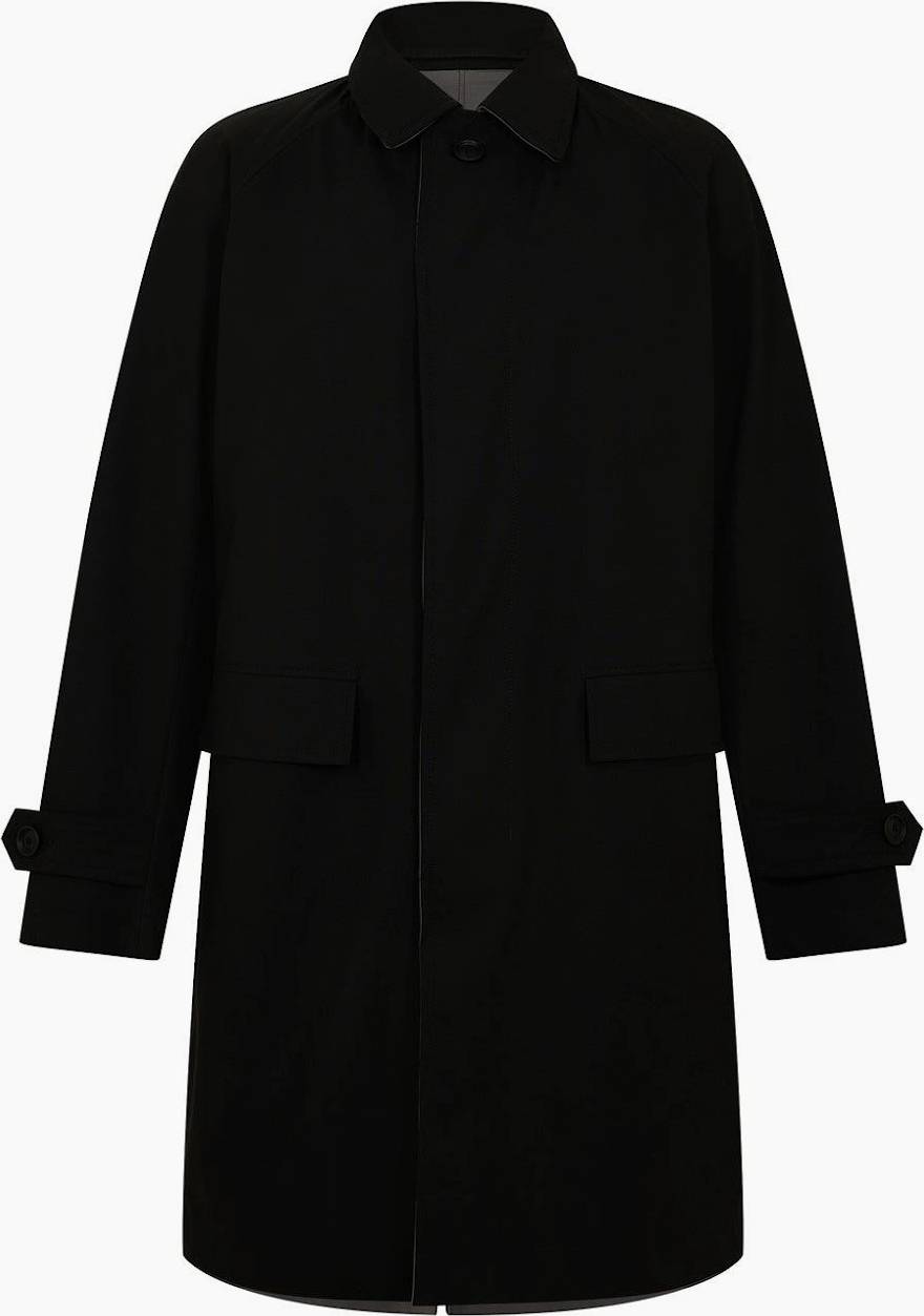 HUGO BOSS Mens Jared Rvs Overcoat - Black