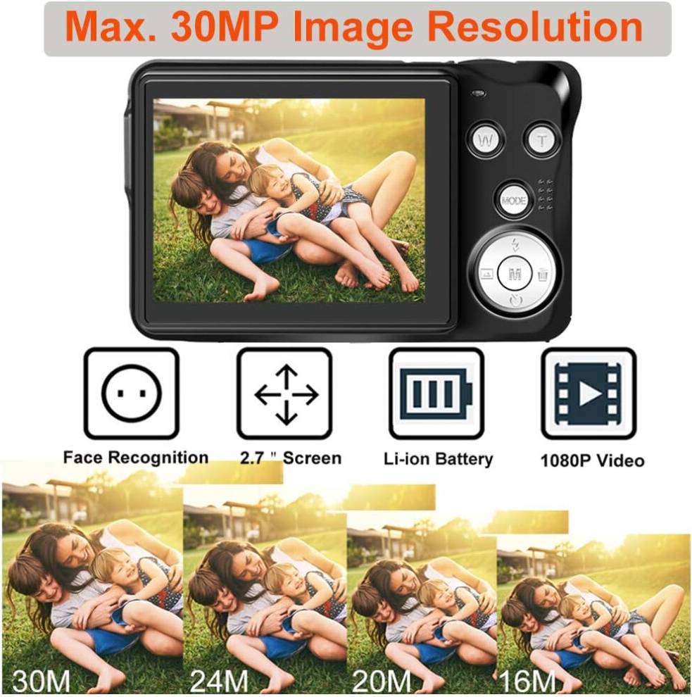 30MP8X Digitalkamera Multifunktioner