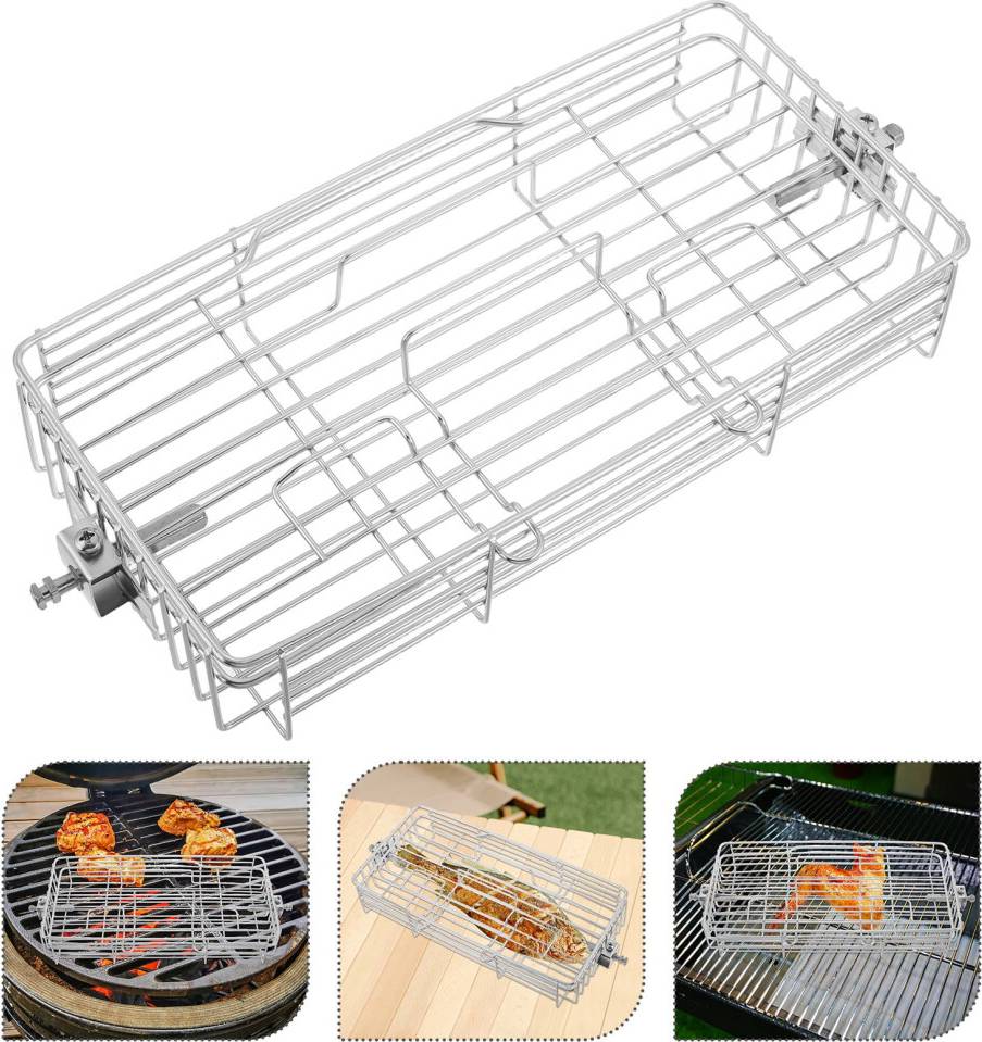 Grillkorg Universal Rotating Grill Rack Fish Chicken Wings