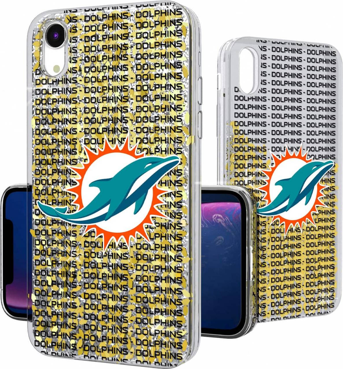 Keyscaper iPhone Text Backdrop Design Glitter Case