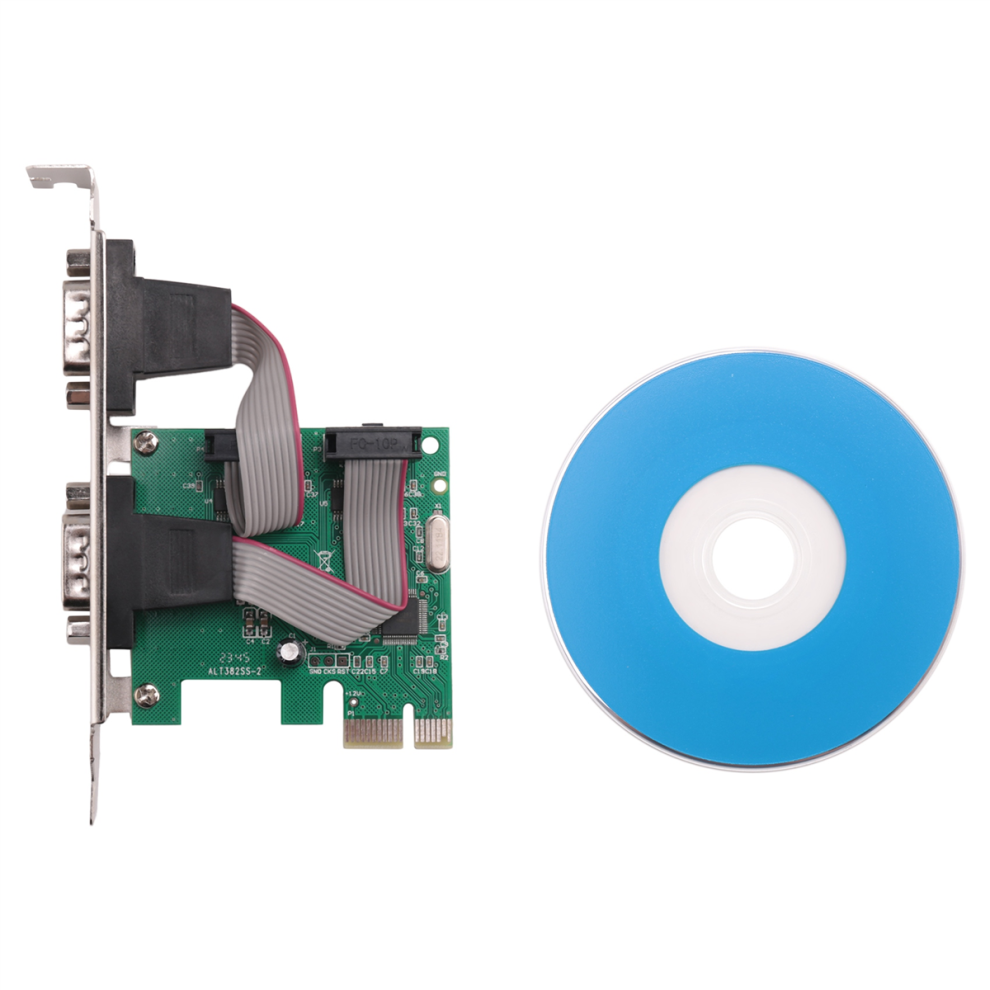 Rs232 pci Typecat PCI-E Express Dual Serial DB9 RS232 Controller Adapter