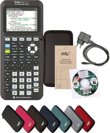 Texas instruments ti Texas Instruments TI-84 Plus CE-T Python Edition Graphing Calculator - Black