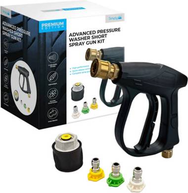 Simply Advanced Pressure Washer Short Spray Gun Kit