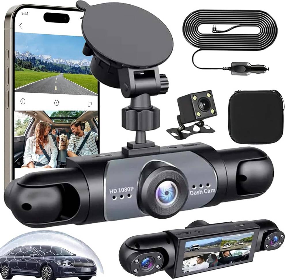 Backup 4-Channel 360 HD 1080P Car Dashcam System
