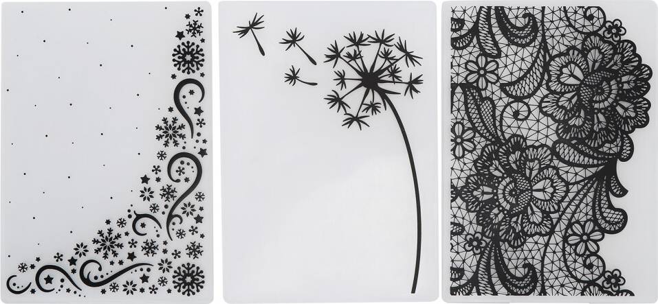 Vinyl Sticker Dandelion Background Embossing Folder