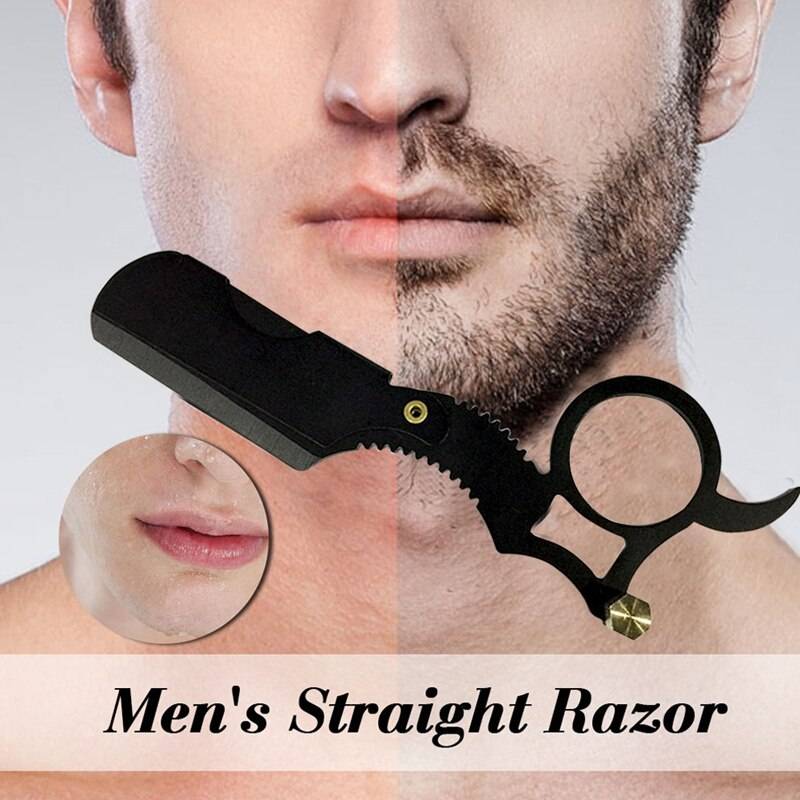 Black Men's Straight Razor
