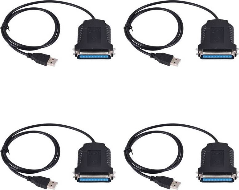 Usb kabel til printer 4X USB to Parallel 36 Pin Centronics Printer Adapter Cable