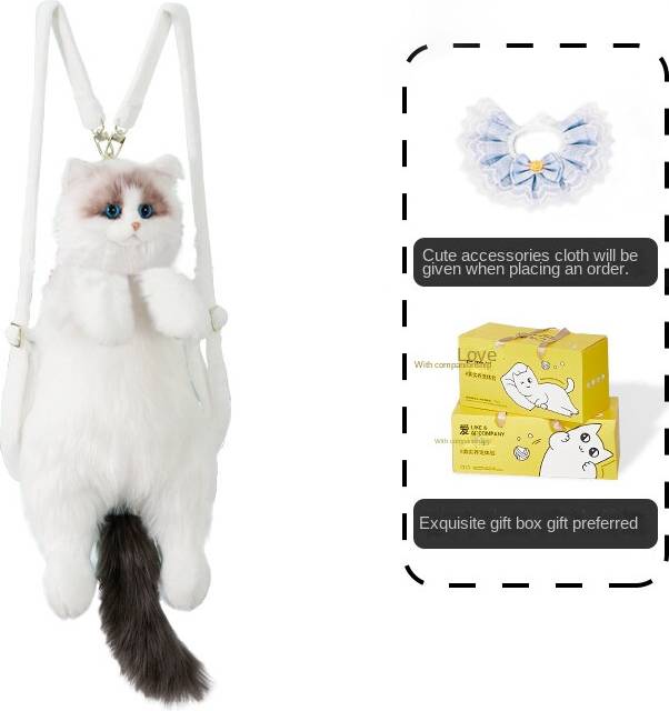 Plush Cat Backpack