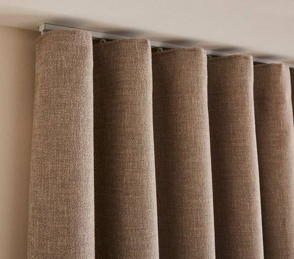 Swish curtain track Swish Discreet Ceiling Aluminium Ripple Track