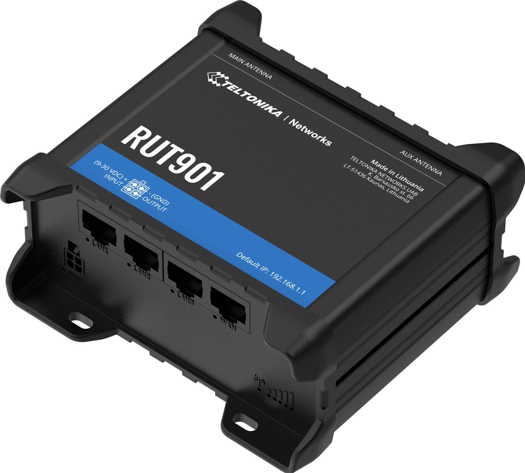 Teltonika RUT901 Industriale Router Nero
