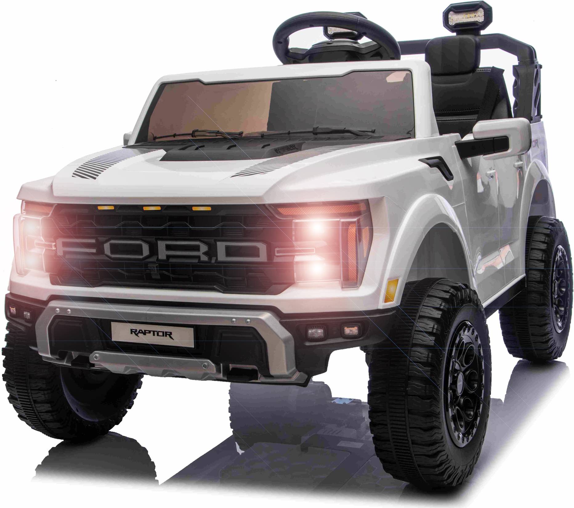 Megaleg Ford Ranger Raptor Elbil 21 6V White