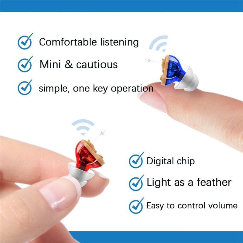Small hearing aids Small Inner Ear Aid Adjustable Wireless Mini