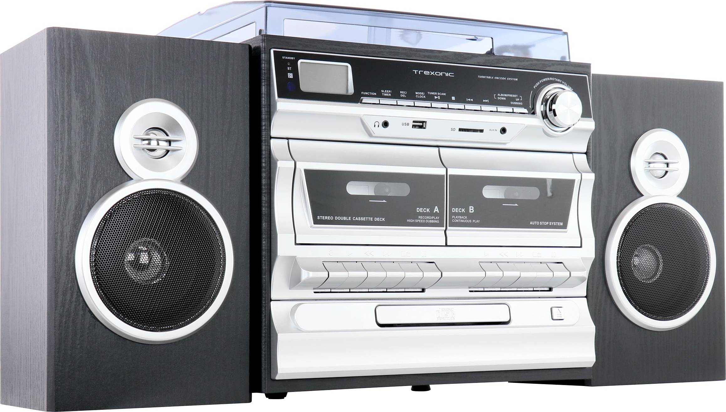 Trexonic 3 Speed Vinyl Turntable Stereo System