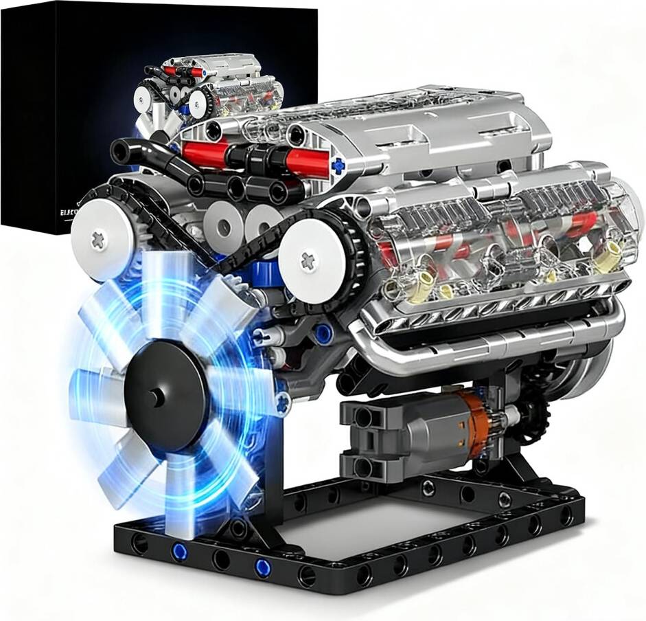 V8 Engine Model Kit 535 PCS