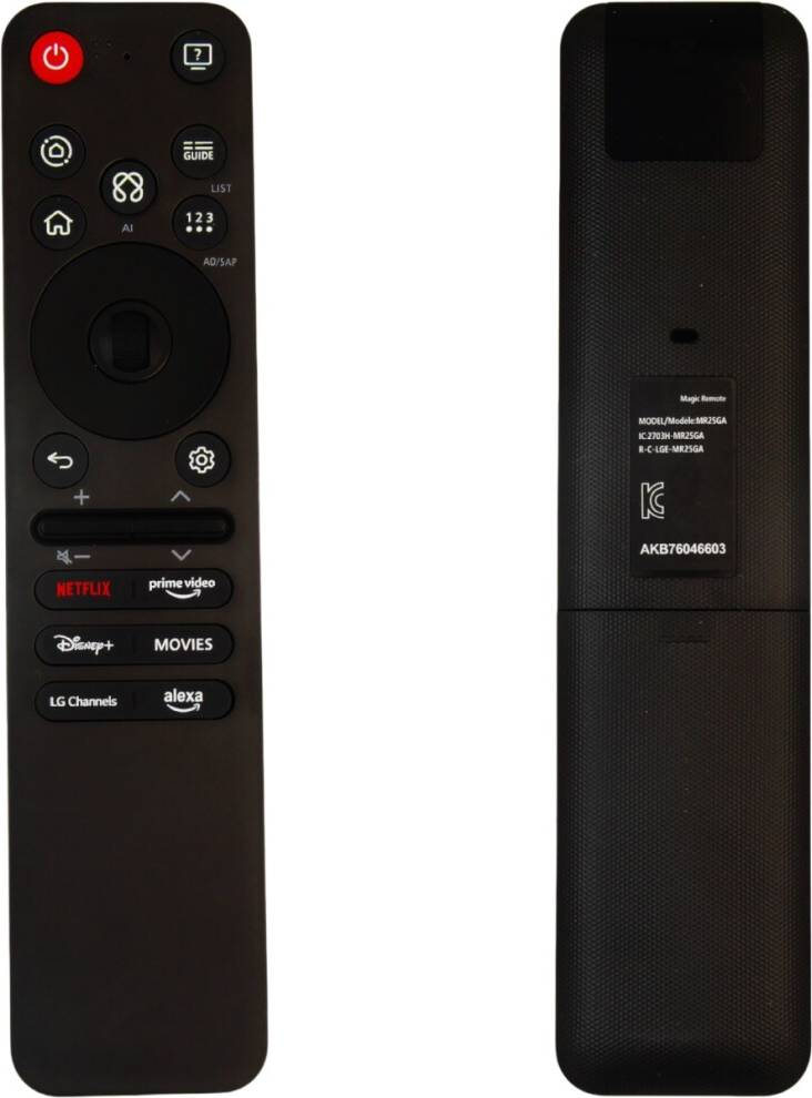 Replacement MR25GA Remote Control