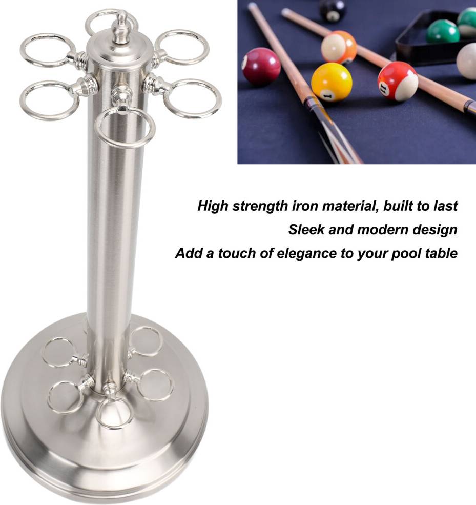 Standing Pool Cue Holder Iron Billiard Rack