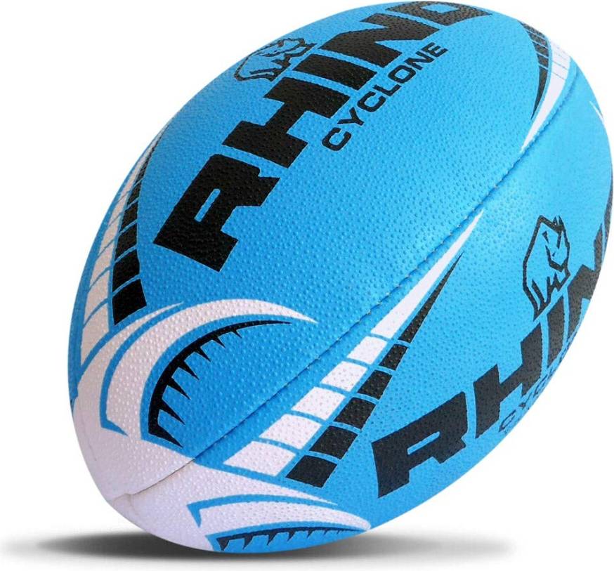 Rhino Cyclone Rugby Ball Blue Size 5