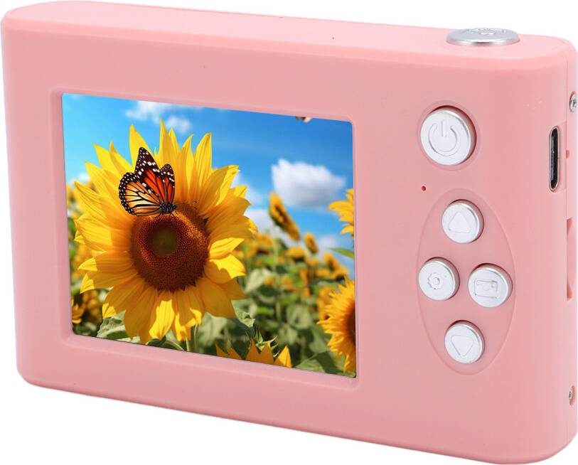 8x Zoom 48MP Digital Camera Pink Compact