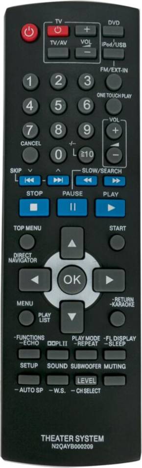 Panasonic n2qayb Replaced Remote Control Sub N2QAYB000207