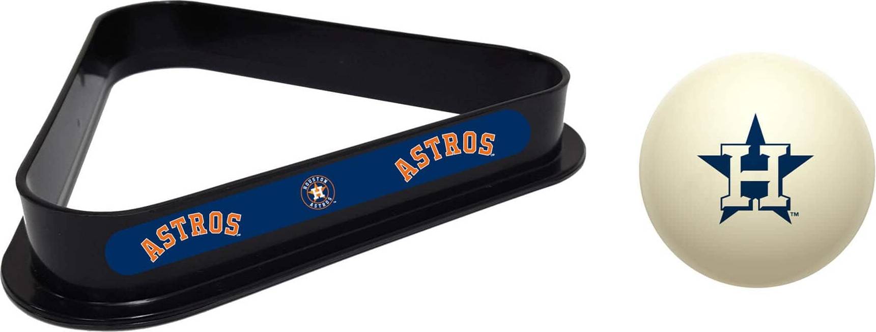 Houston Astros Cue Ball Rack Set
