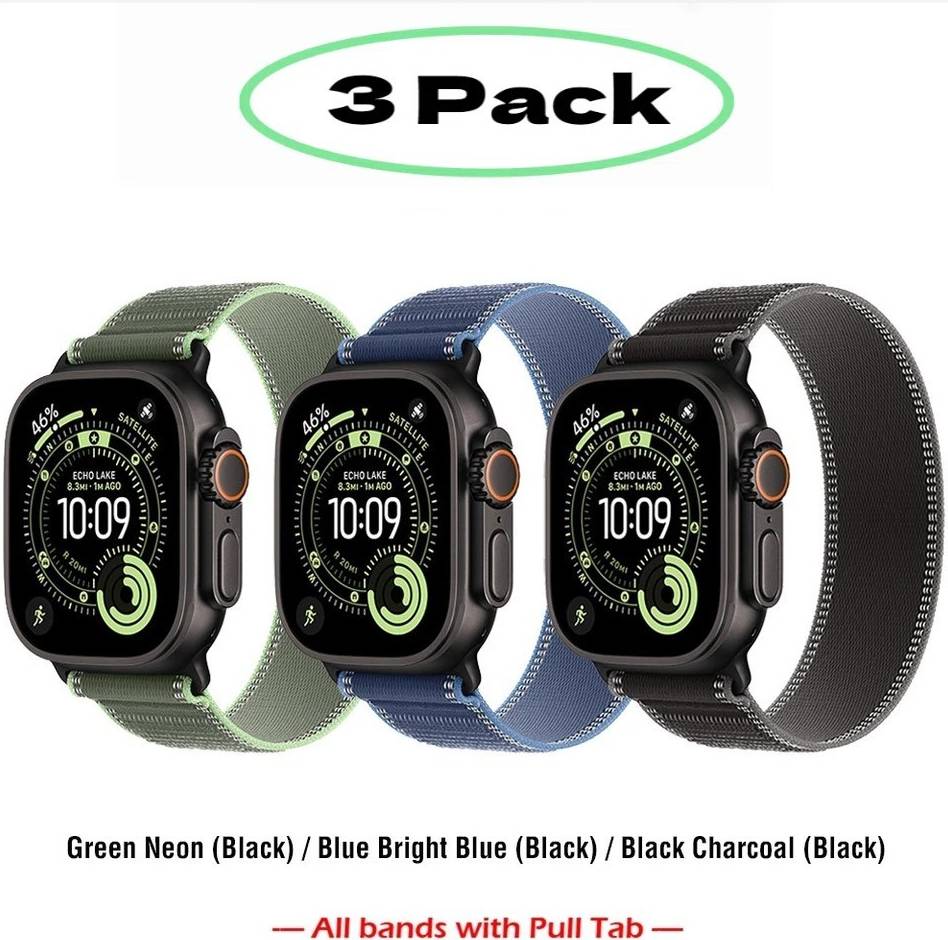 Apple watch 10 46 3 Pack Trail Loop Apple Watch