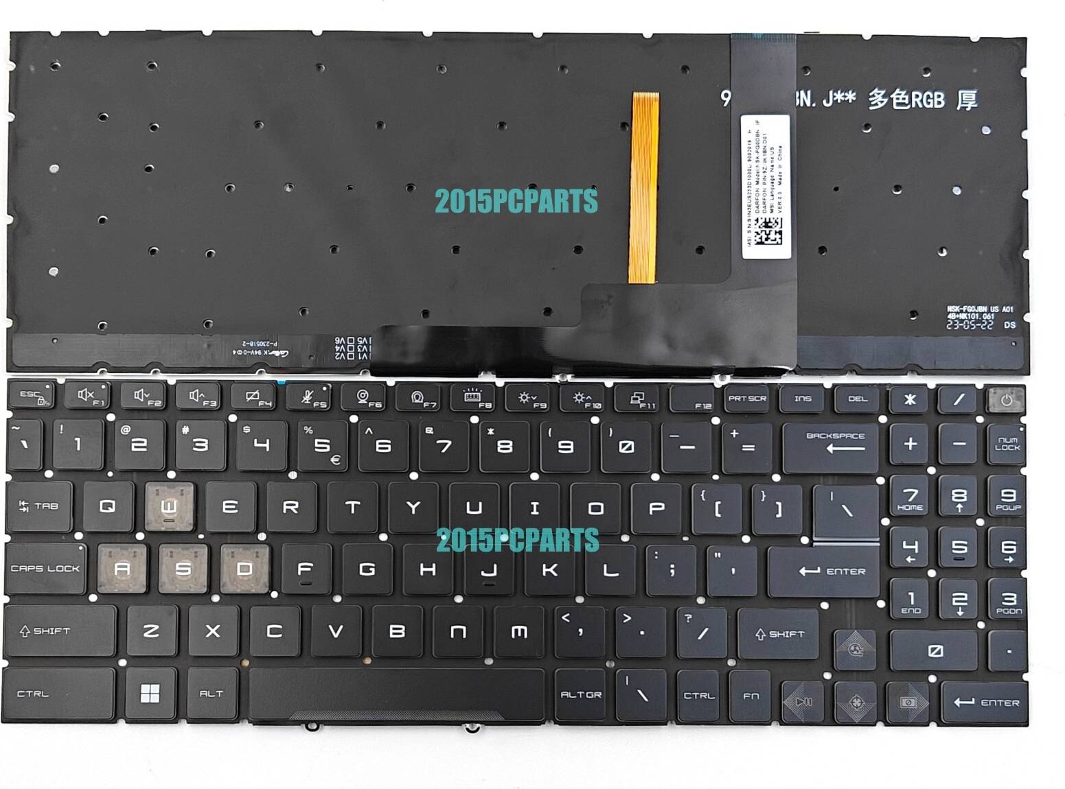 MSI Katana 15 B13 Keyboard Rgb Backlit