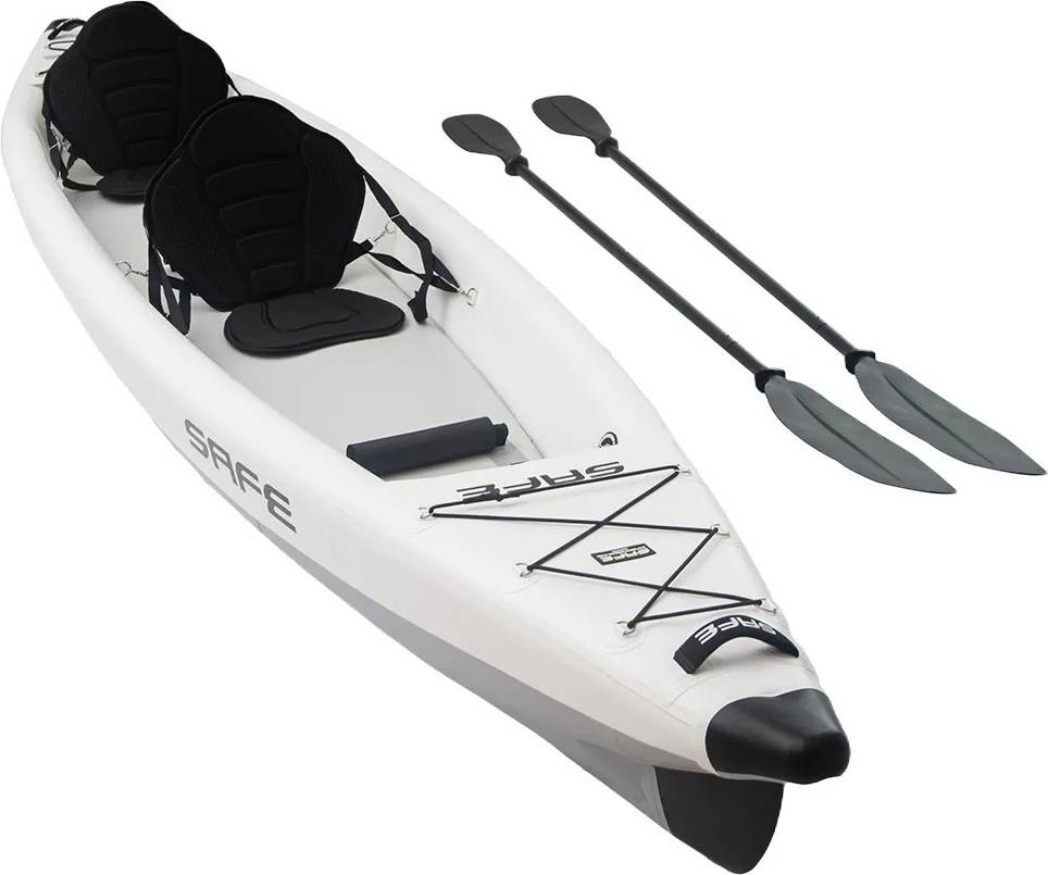 Kayak Safe Waterman Simple Double Inflatable Kayak Silver