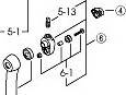 Tama HP-2-6 Rocker Piece Assembly