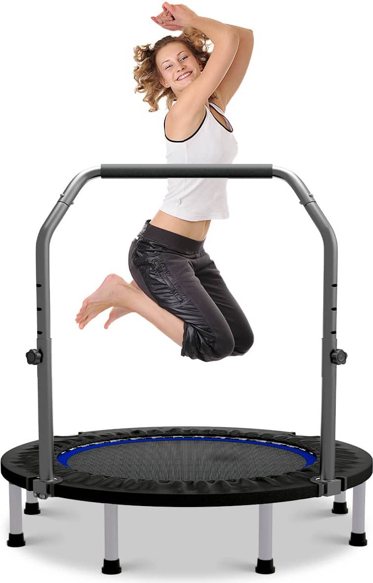Mini trampoline Ainfox 48 Inch Mini Trampoline Foldable Exercise