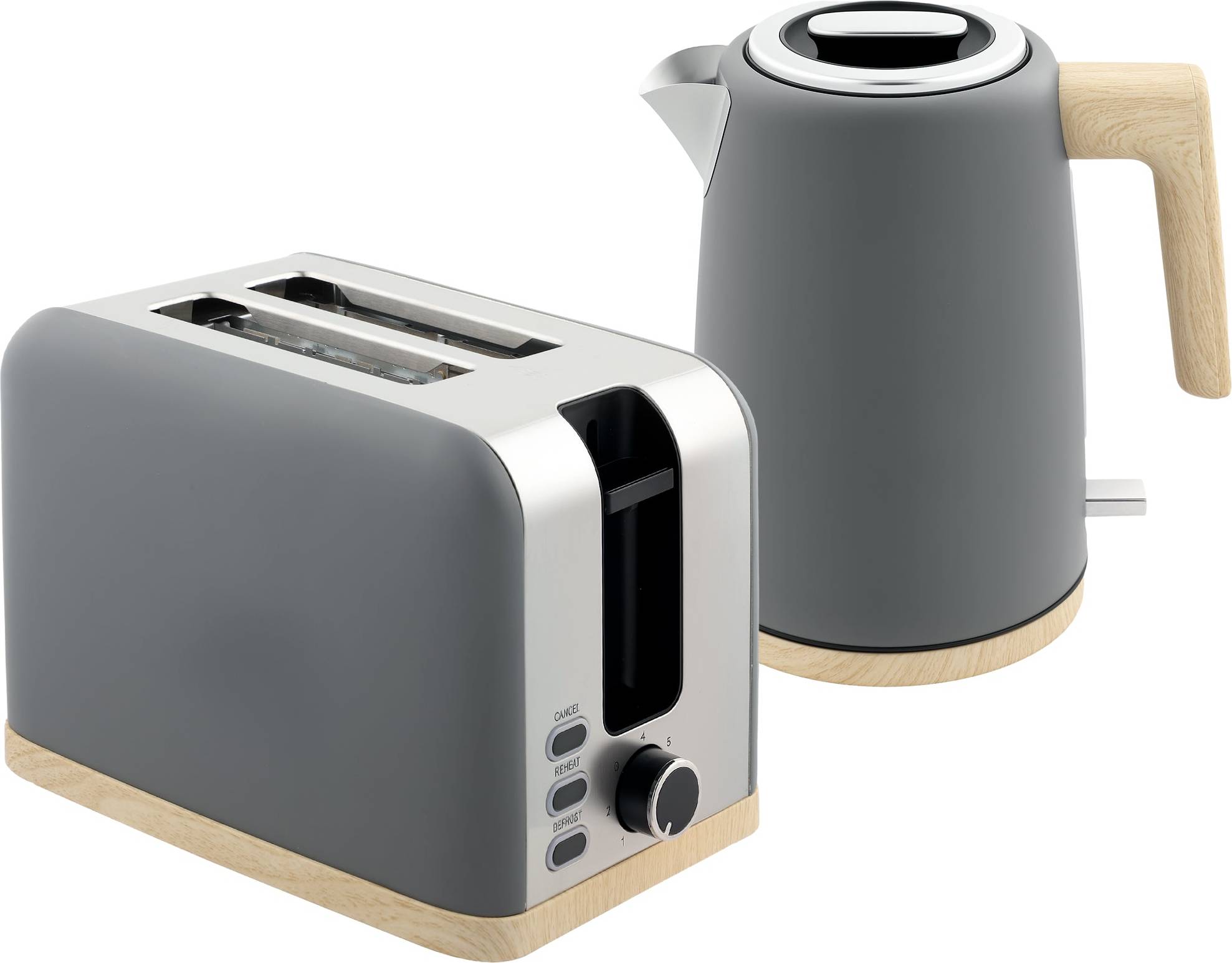 Homcom Electric Fast Boil Kettle 2 Slice Toaster Set