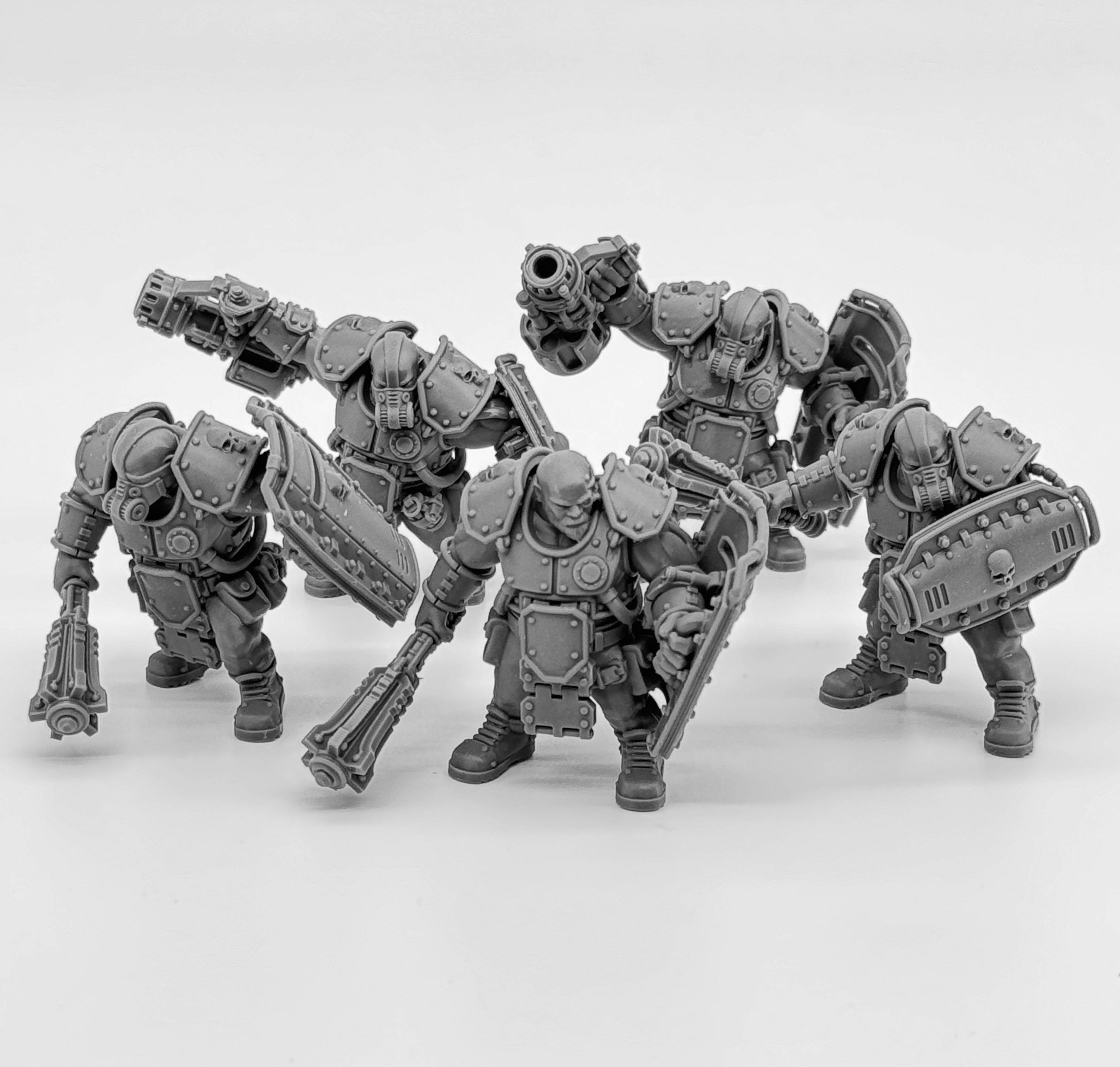 Temu Abhuman In Heavy Armor Resin Model Kit
