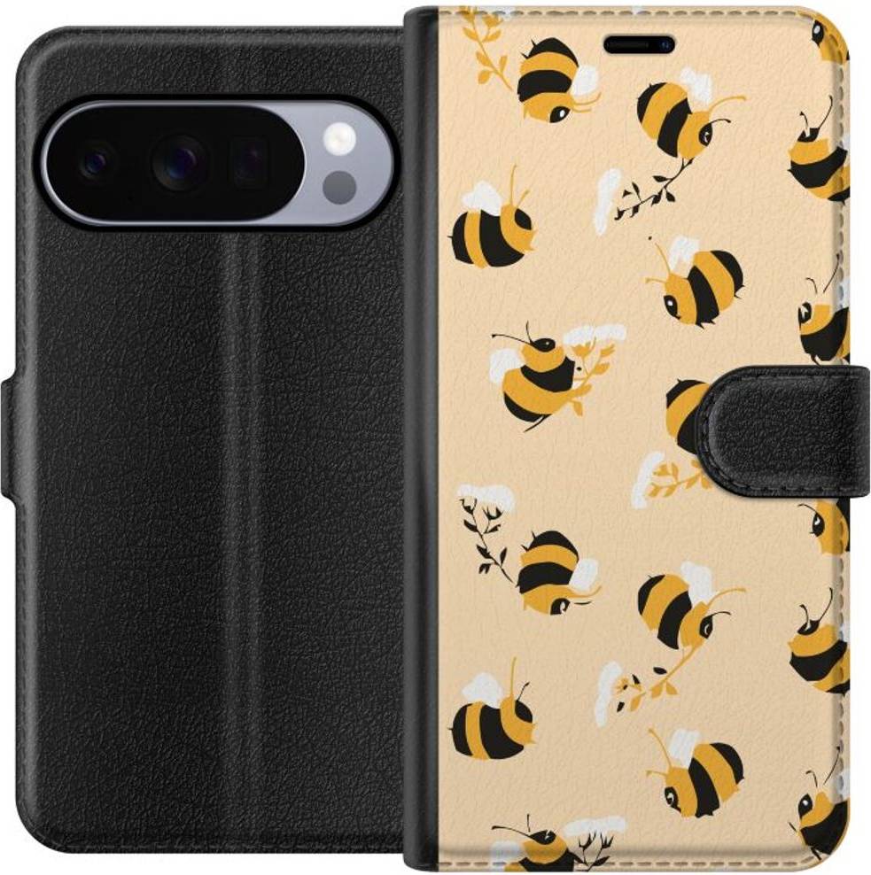 iSecrets Pixel 10 Pro Tegnebogsetui Humlor - Sort