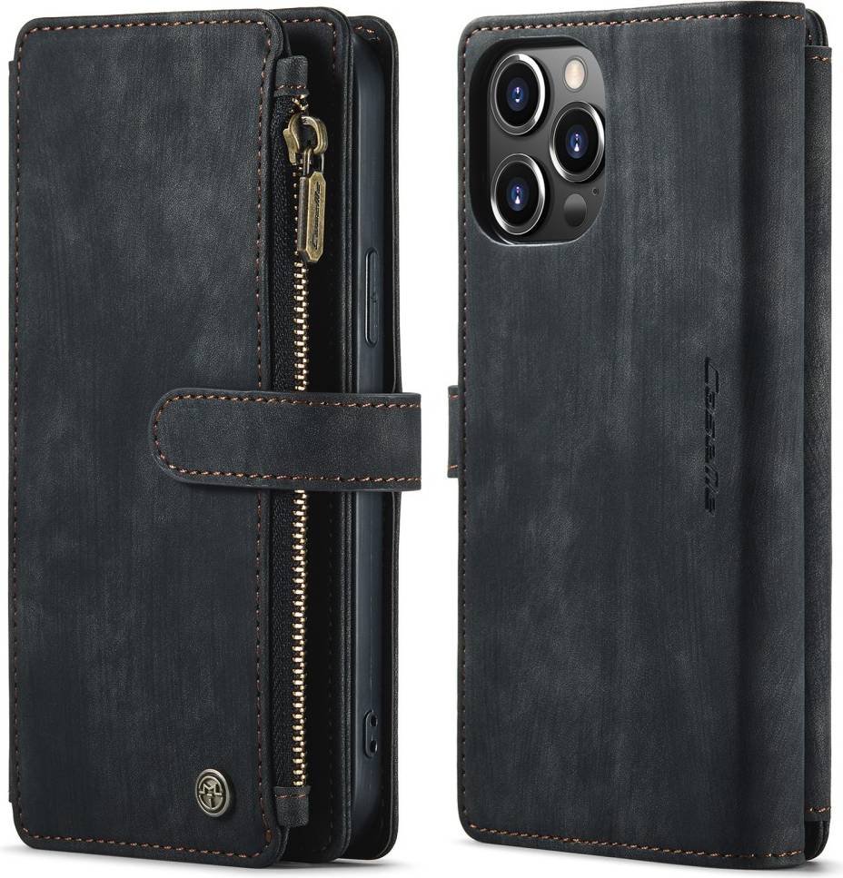 CaseMe Zipper Wallet iPhone 13 Pro Max Sort