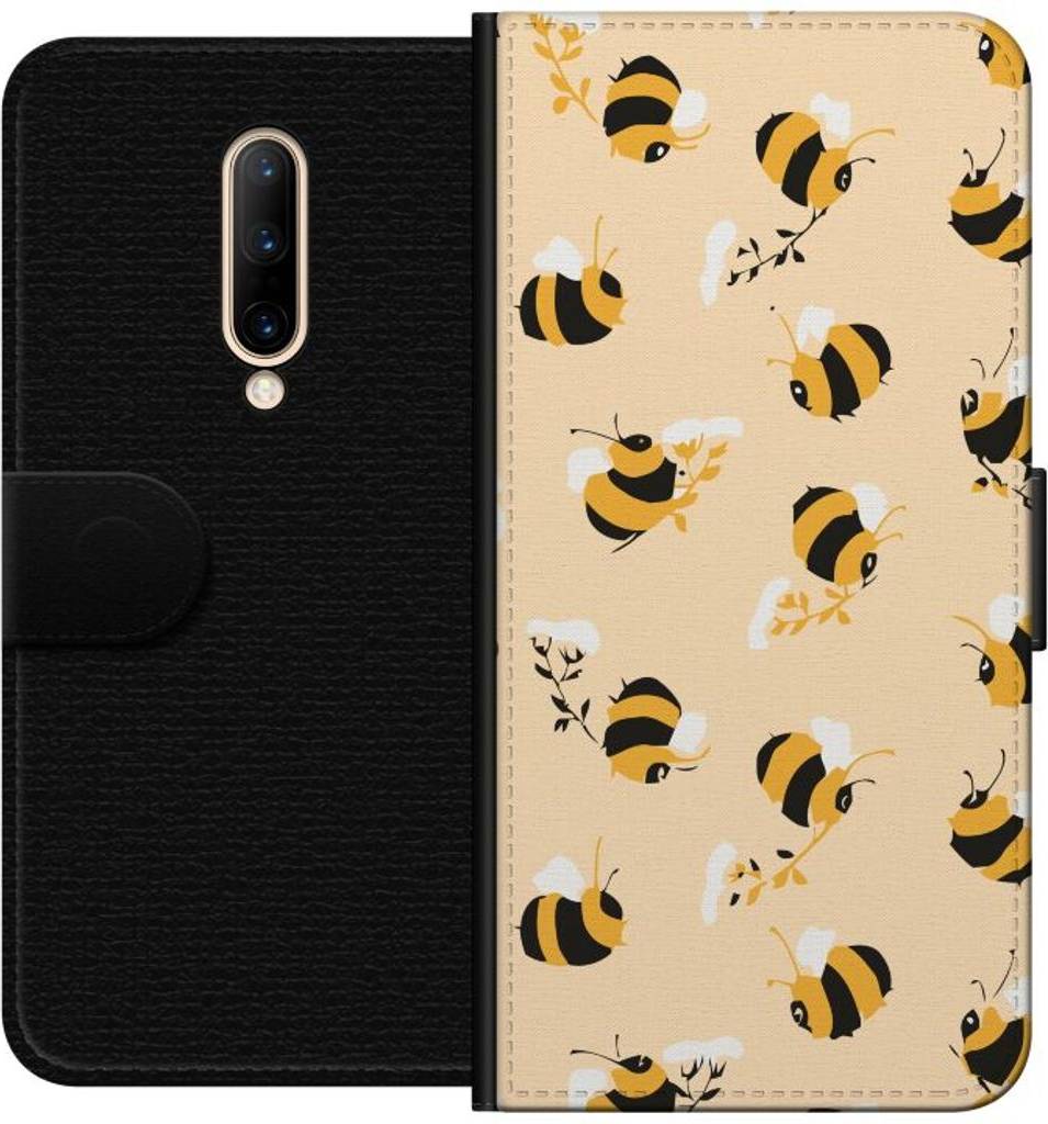 iSecrets OnePlus 7 Pro Tegnebogsetui Humlor - Sort
