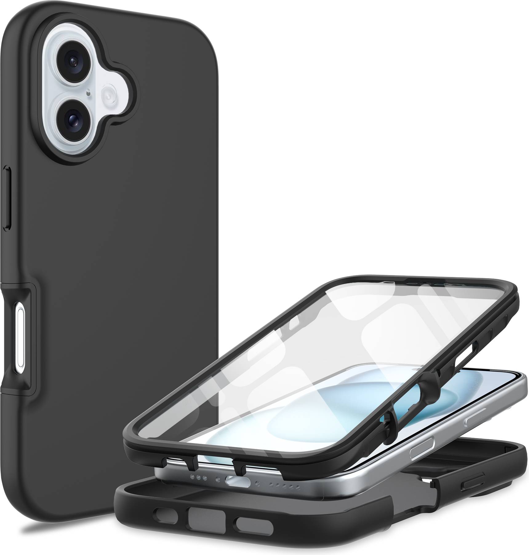 Mobique Full Protection Case iPhone 16 Sort