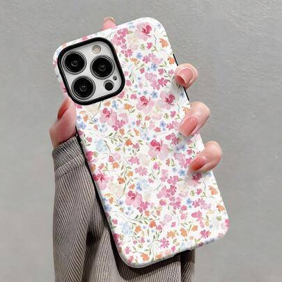 Shein Flower Romantic Spring Floral Pattern Film Case