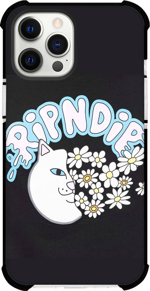 Ripndip Ripndip Cat Half Face Flower Sticker