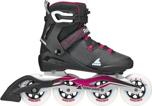 Pattini In Linea Donna Macroblade 90 Nero Rosa