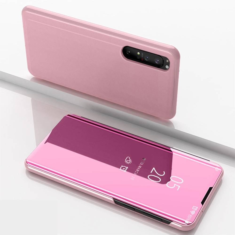 Sony Xperia 1 II View Window Mirror Cover Rosa Guld