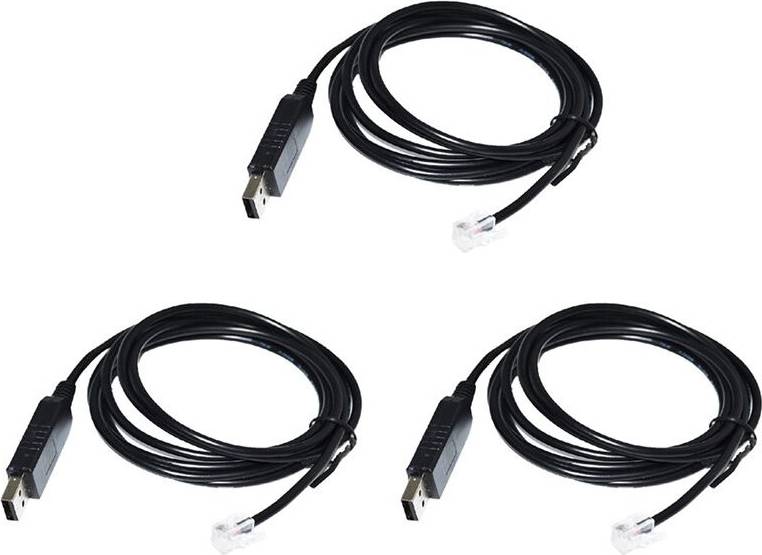 3X USB to RJ11 RJ12 6P4C Adapter Cable